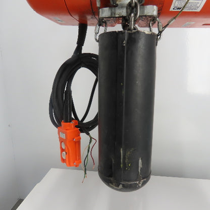 CM Lodestar Model L 1 Ton 2000LB Electric Chain Hoist 16FPM 15'Lift 230/460V 3Ph
