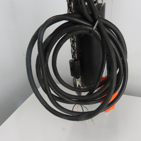 CM Lodestar Model L 1 Ton 2000LB Electric Chain Hoist 16FPM 15'Lift 230/460V 3Ph