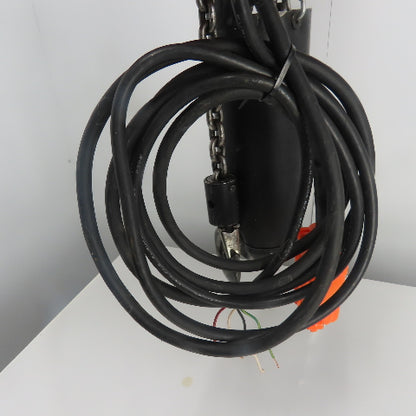 CM Lodestar Model L 1 Ton 2000LB Electric Chain Hoist 16FPM 15'Lift 230/460V 3Ph