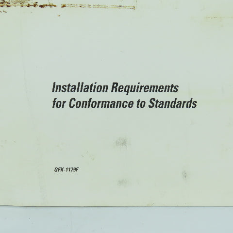 GE Fanuc GFK-1179F Installation Requirements For Conformance To Standards