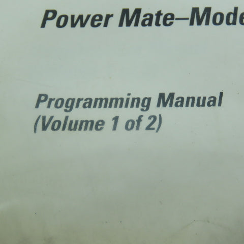 GE Fanuc GFZ-62093E/03 Power Mate Models D & F Programming Manuals Volume 1 & 2