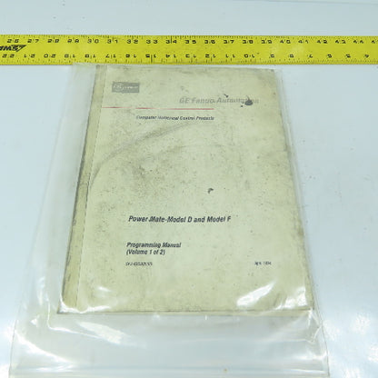 GE Fanuc GFZ-62093E/03 Power Mate Models D & F Programming Manuals Volume 1