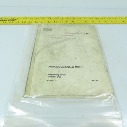 GE Fanuc GFZ-62093E/03 Power Mate Models D & F Programming Manuals Volume 1