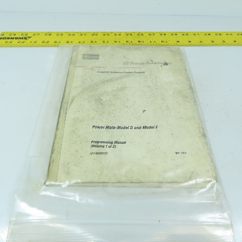 GE Fanuc GFZ-62093E/03 Power Mate Models D & F Programming Manuals Volume 1