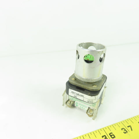 Allen Bradley 800T-QAL24G Ser T Green Momentary Pushbutton 24V N78G Lamp