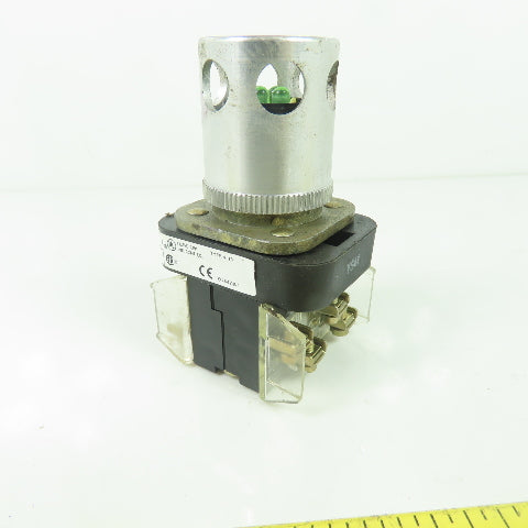 Allen Bradley 800T-QAL24G Ser T Green Momentary Pushbutton 24V N78G Lamp