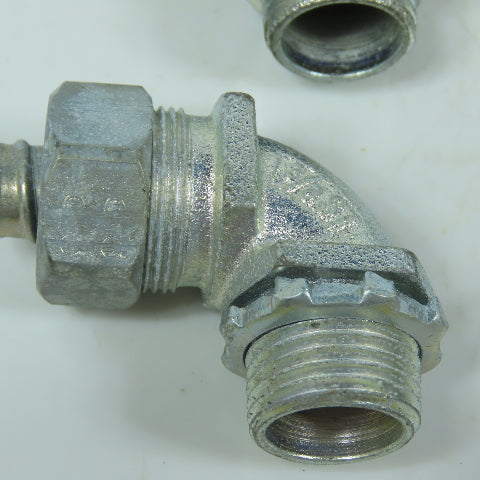 3/8" Liquidtight Flexible Conduit Connector 90° Elbow Lot Of 18
