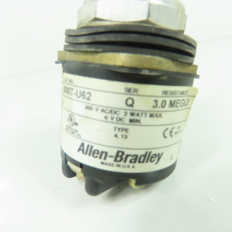 Allen Bradley 800T-U62 Ser Q Potentiometer 3.0MEGO 300VAC 2W