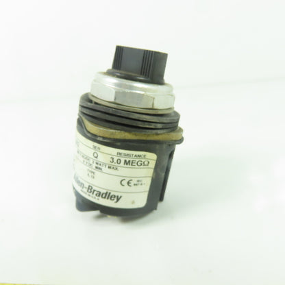 Allen Bradley 800T-U62 Ser Q Potentiometer 3.0MEGO 300VAC 2W