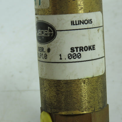Aurora S2548F Double Acting Air Cylinder 1.0" Stroke 1-1/4" Bore 200PSI Max