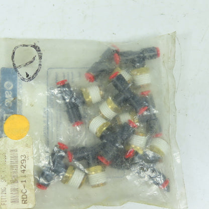 SMC KQT01-35S 3-Way Branch Tee 1/8" Tube x 1/4" Male NPT Pack Of 10