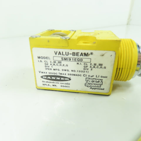 Banner SMI91EQD Valu-Beam Emitter 30VDC 100mADC 750mW