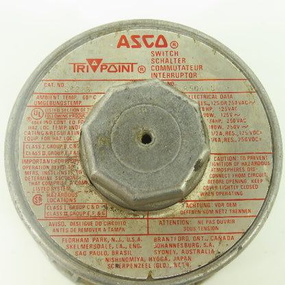 Asco SA22B Pressure Switch Aluminum Cover Only
