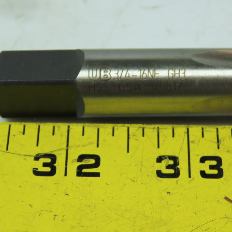 UB Union Butterfield 3/4"-16 GH3 HSS 4-Flute Plug Tap 2" Thread Length Lot Of 5