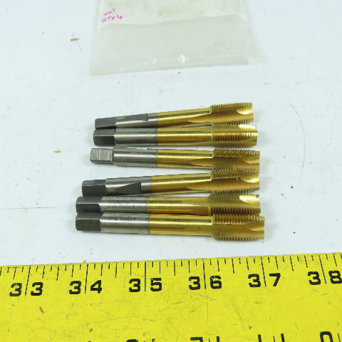 GTD 1/2"-20 NF HS 3-Flute Taper Tap 3/4" Thread Length Coated Lot Of 6
