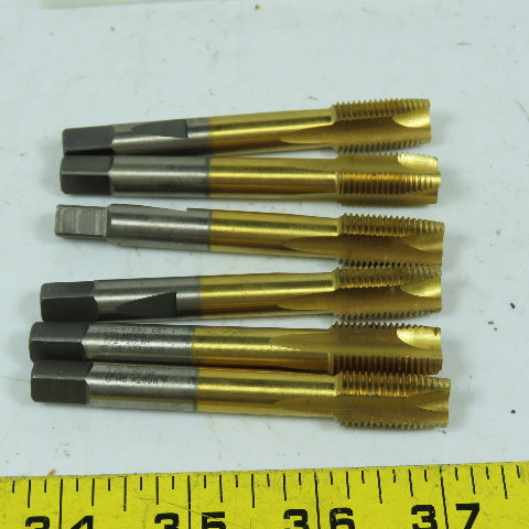 GTD 1/2"-20 NF HS 3-Flute Taper Tap 3/4" Thread Length Coated Lot Of 6