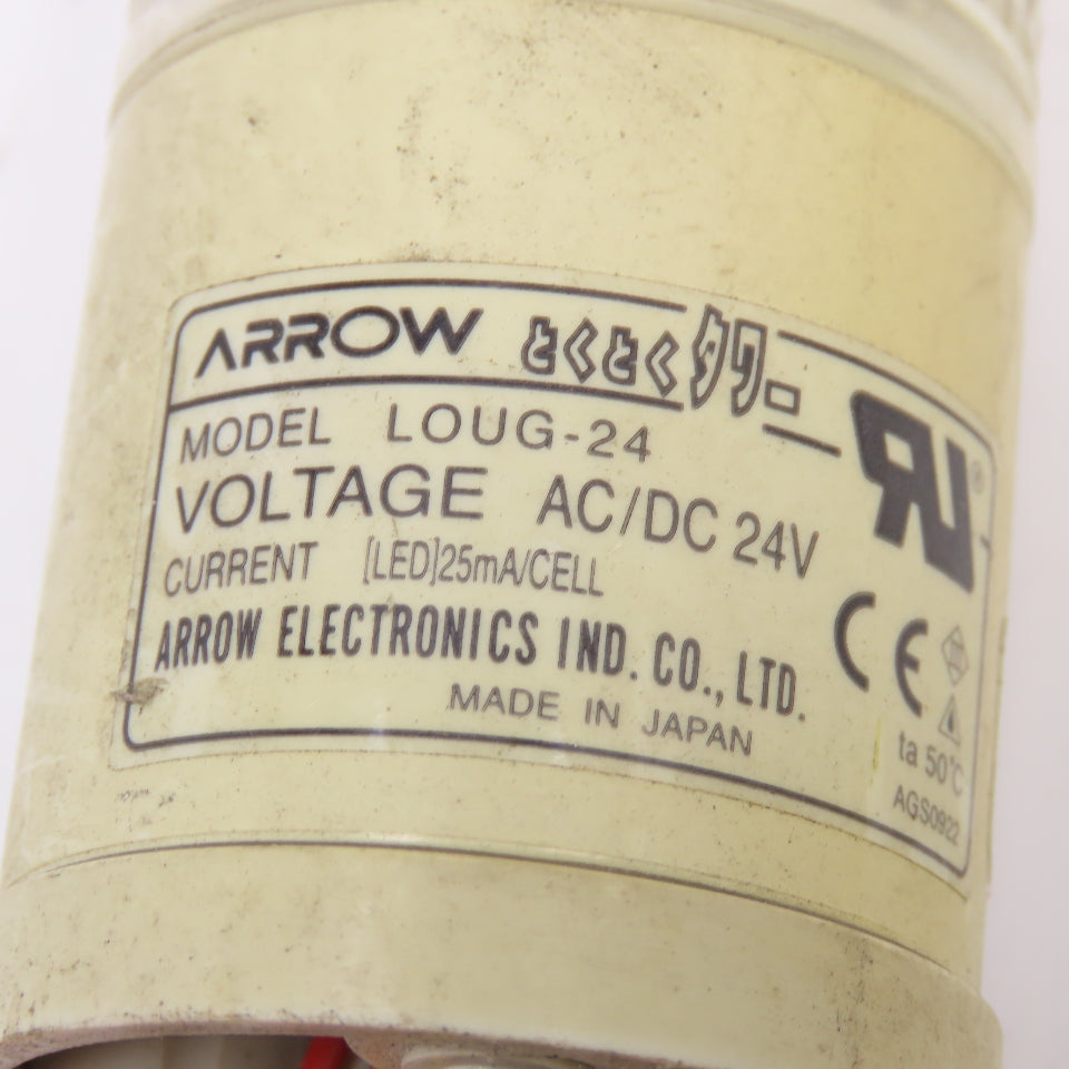 Arrow LOUG-24 24V AC/DC Stack Light Tower LED Red Green Yellow