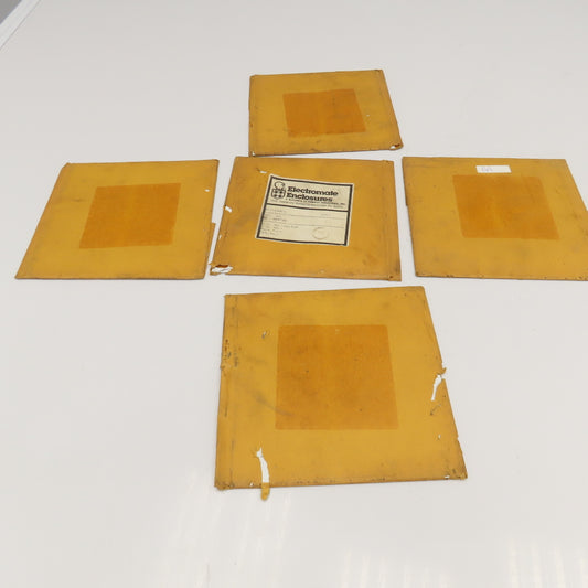 Robroy E-8P8 8" x 8" Electromate Enclosure Back Plate Lot Of 5