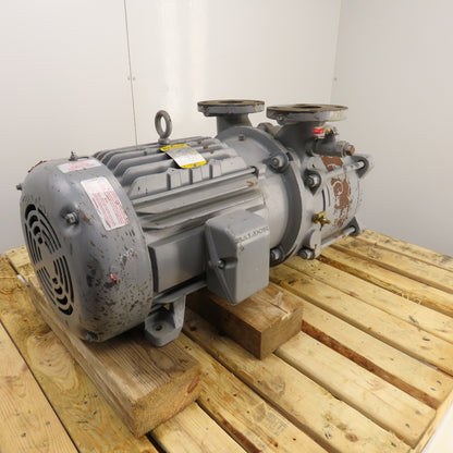 Sutorbilt CHR1200S 20HP Liquid Ring Vacuum Pump 230/460V 3PH 2.5" x 2.5"