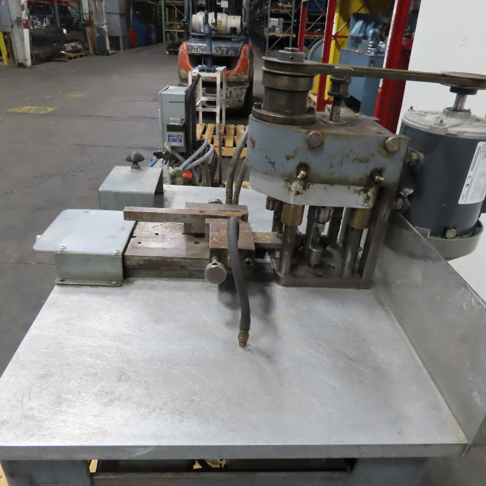 Semi Automatic Corner Rounding Milling Notching Hole Drill Press 3 Axis 1Ph