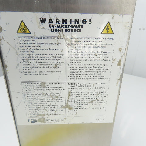 Fusion UV Systems HP6#4872 Model I6S UV Light Hammer Irradiator