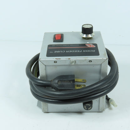 Rodix 121-301 FC-90 Vibratory Feeder Cube Controller 120V 50/60HZ 15 Amps W/Cord