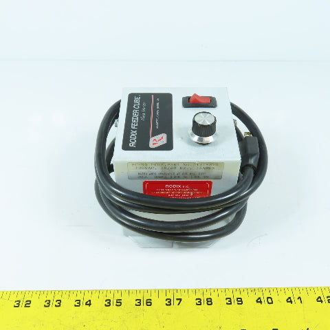 Rodix 121-820 FC-90 PLUS Vibratory Feeder Cube Controller 120V 15 Amps W/ Cord