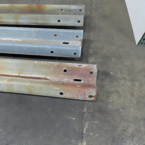 W Beam Galvanized Bolt On Highway Guard Rail 13" x 162" Lot Of 3
