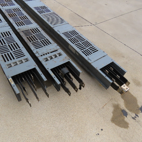 Westinghouse 372D 275 G22 1350A 4 Wire 3Ph 277/480V Bus Duct 3 Sections 50' Run