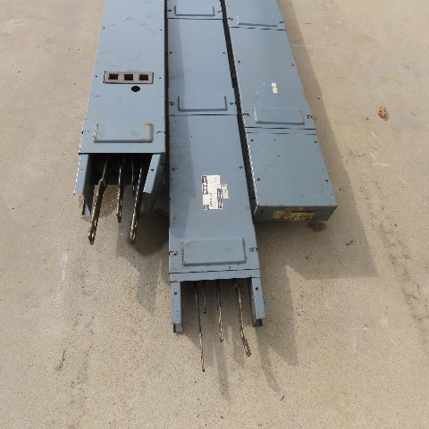Westinghouse 60A9475G65 225A 277/480V 4 Wire 3Ph Bus Duct 3 Sections 60' Run