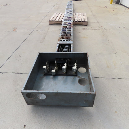 Westinghouse 372D275G76 1350A 4 Wire 3Ph 277/480V Bus Duct 20' Run W/ J-Box
