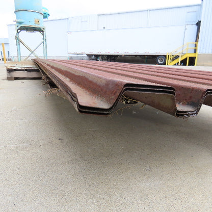 36" x 20' Corrugated Rusty Rustic Steel Panel Decking Cladding Lot Of 3