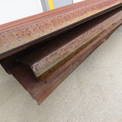 36" x 20' Corrugated Rusty Rustic Steel Panel Decking Cladding Lot Of 3