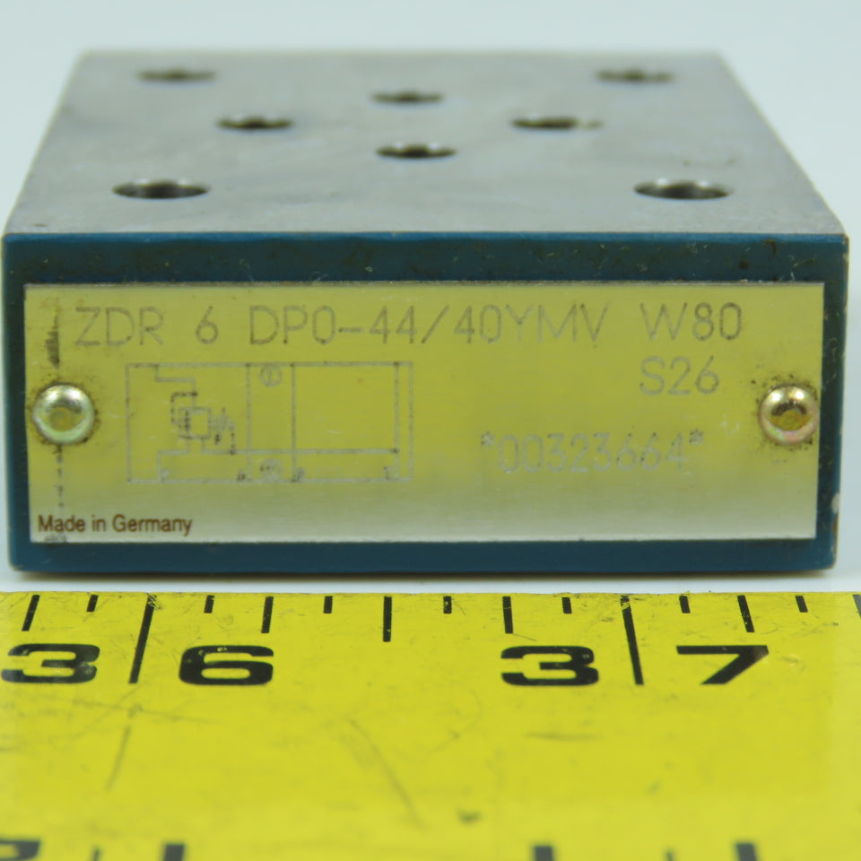 Rexroth ZDR 6 DP0-44/40YMV W80 Hydraulic Pressure Reducing Valve
