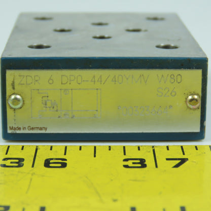 Rexroth ZDR 6 DP0-44/40YMV W80 Hydraulic Pressure Reducing Valve