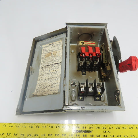 Siemens HFC361R 30A 600V 3-Ph Fusible Heavy Duty Safety Disconnect Switch