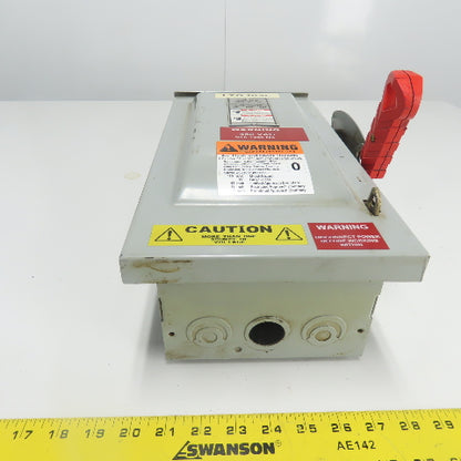 Siemens HFC361R 30A 600V 3-Ph Fusible Heavy Duty Safety Disconnect Switch