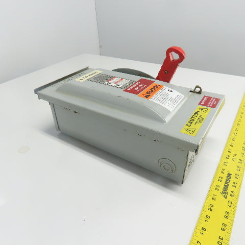 Siemens HFC361R 30A 600V 3-Ph Fusible Heavy Duty Safety Disconnect Switch