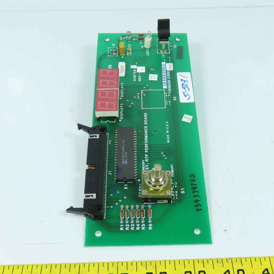 Goss Rockwell D49758-2 D49759-2 Assy, RTP Performance Board M003373226