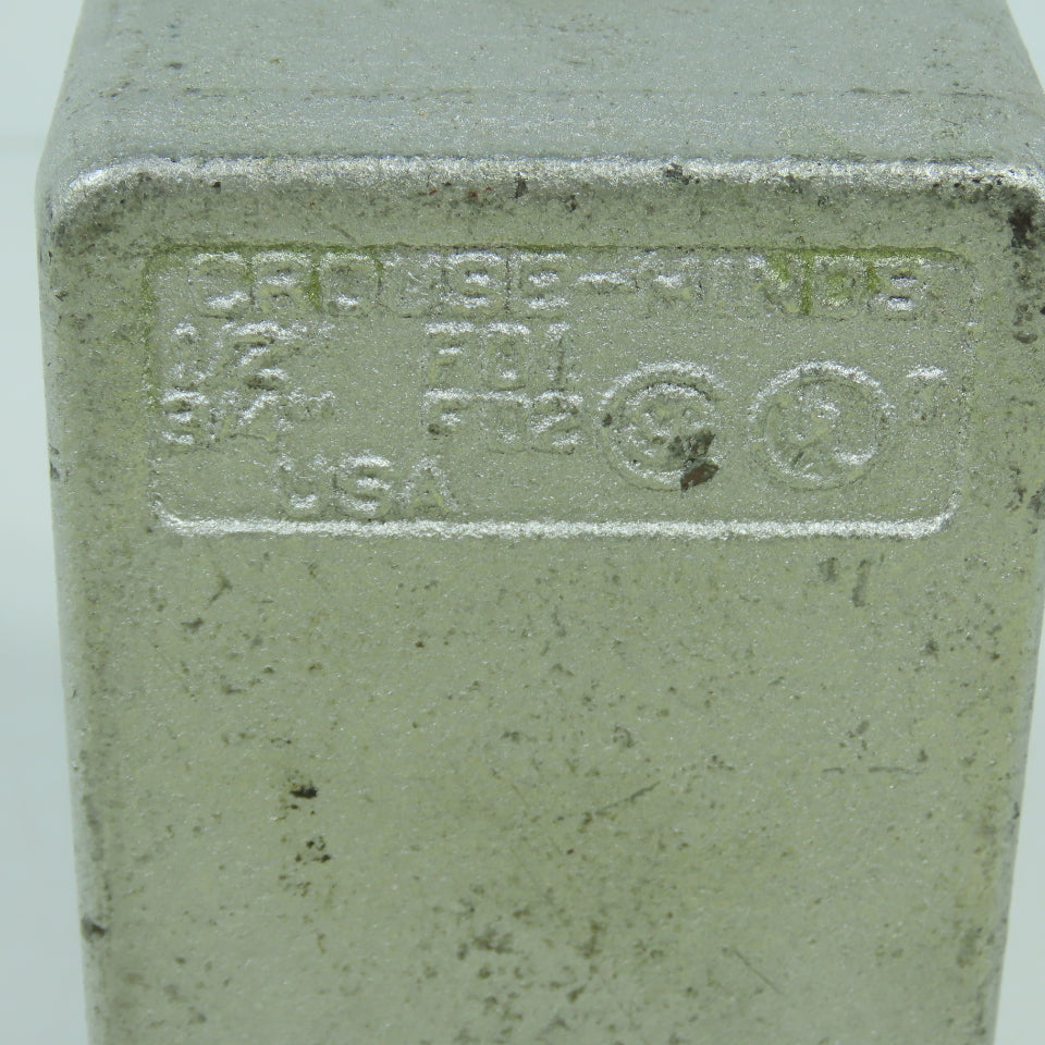 Crouse Hinds FD1 Cast Device Box 1/2" Single Gang