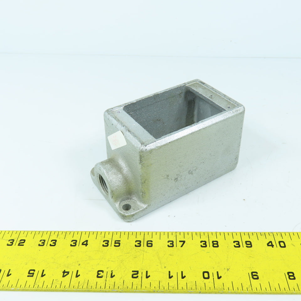 Crouse Hinds FD1 Cast Device Box 1/2" Single Gang