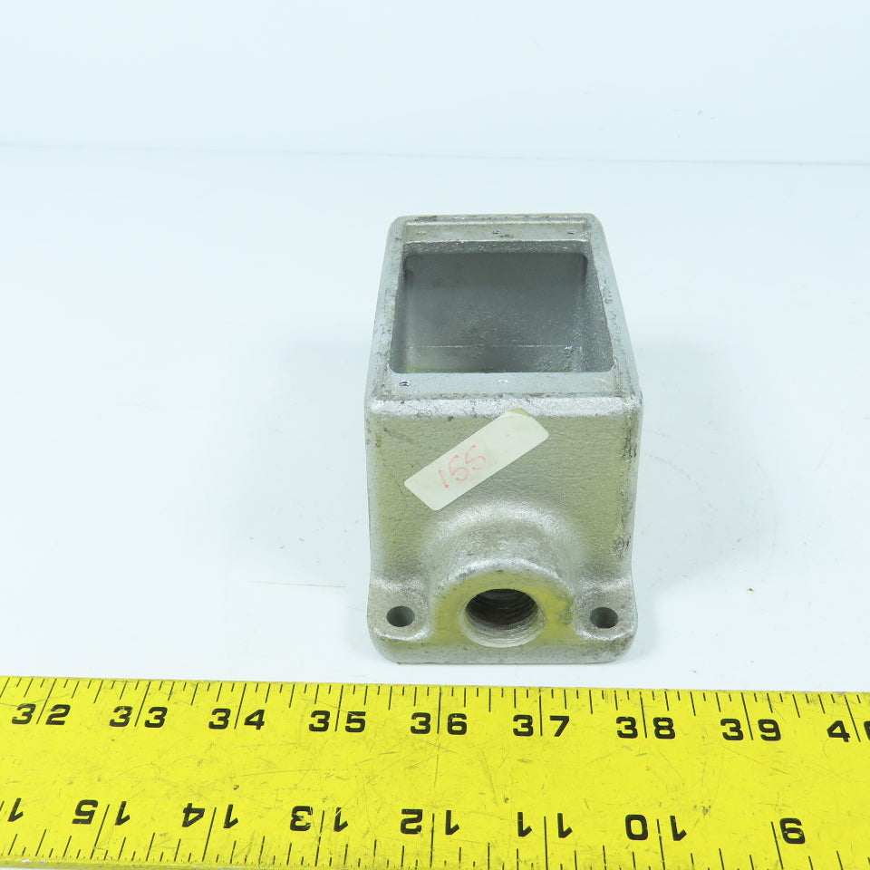 Crouse Hinds FD1 Cast Device Box 1/2" Single Gang