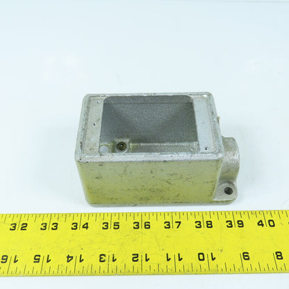Crouse Hinds FD1 Cast Device Box 1/2" Single Gang