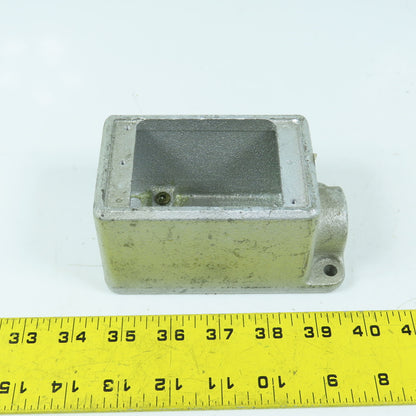 Crouse Hinds FD1 Cast Device Box 1/2" Single Gang