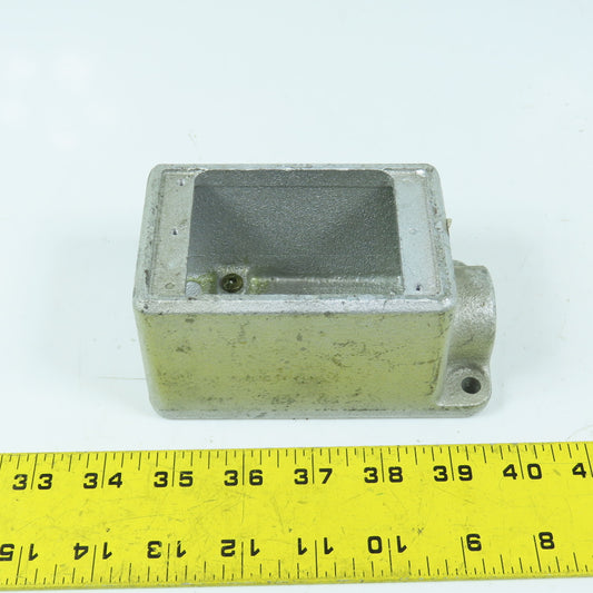 Crouse Hinds FD1 Cast Device Box 1/2" Single Gang