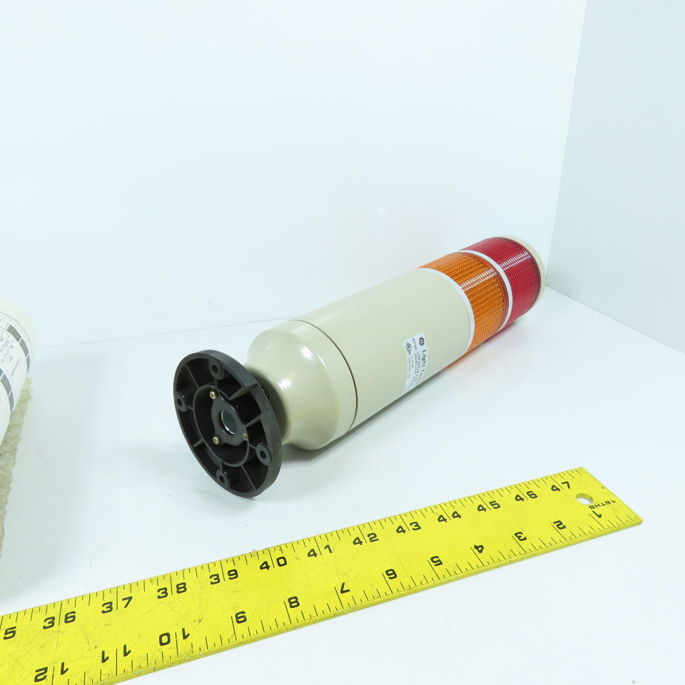 GE General Electric LRF85C2HTB Red & Amber Warning Stack Light Tower 24V 50/60HZ
