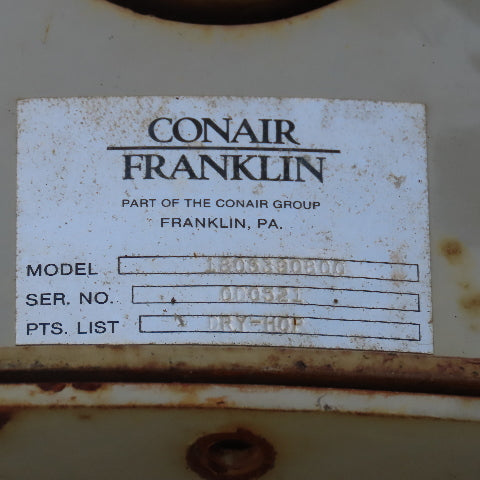 Conair Franklin 1805390800 50" x 96" Granular Material Drying Hopper 15' Tall