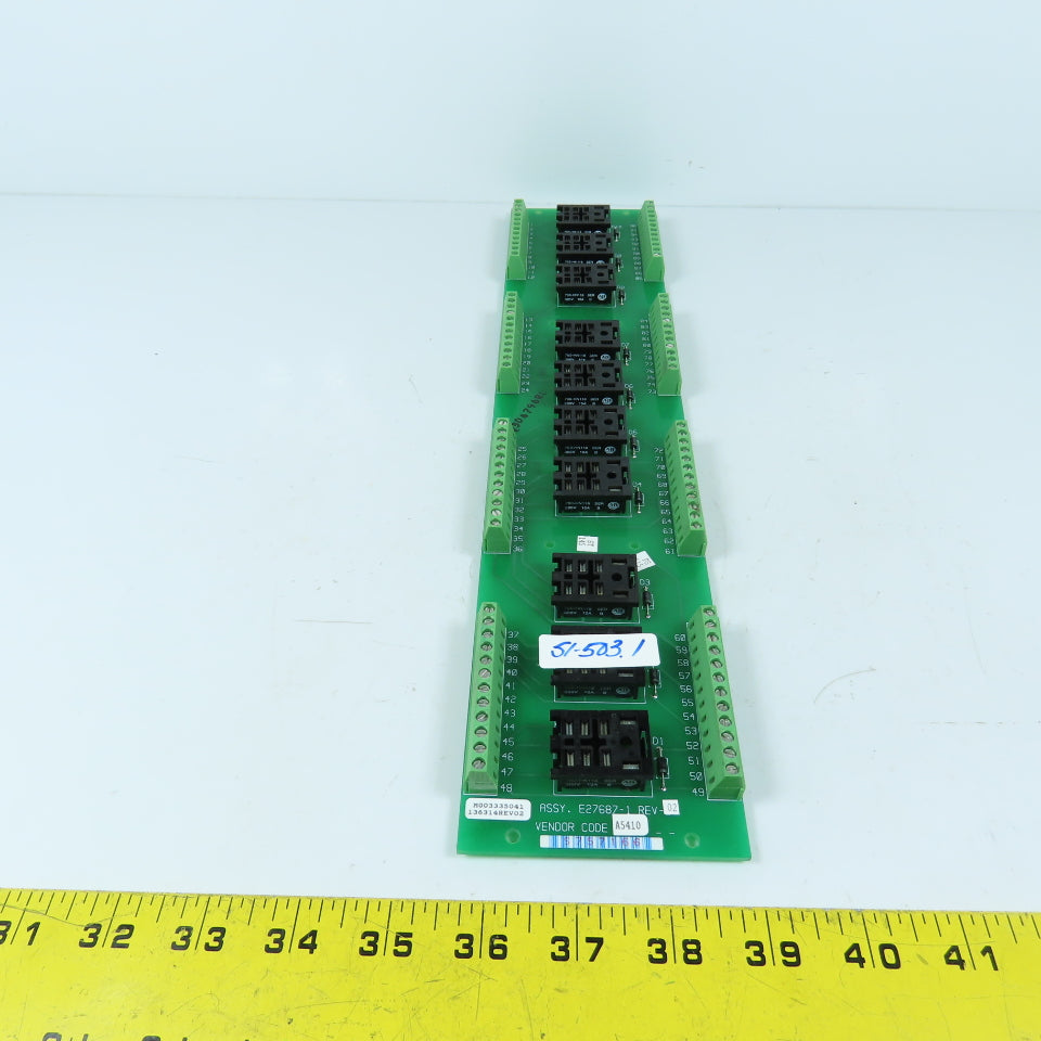 Goss Rockwell E27687-1 Rev-02 Relay Board Assembly M003335041
