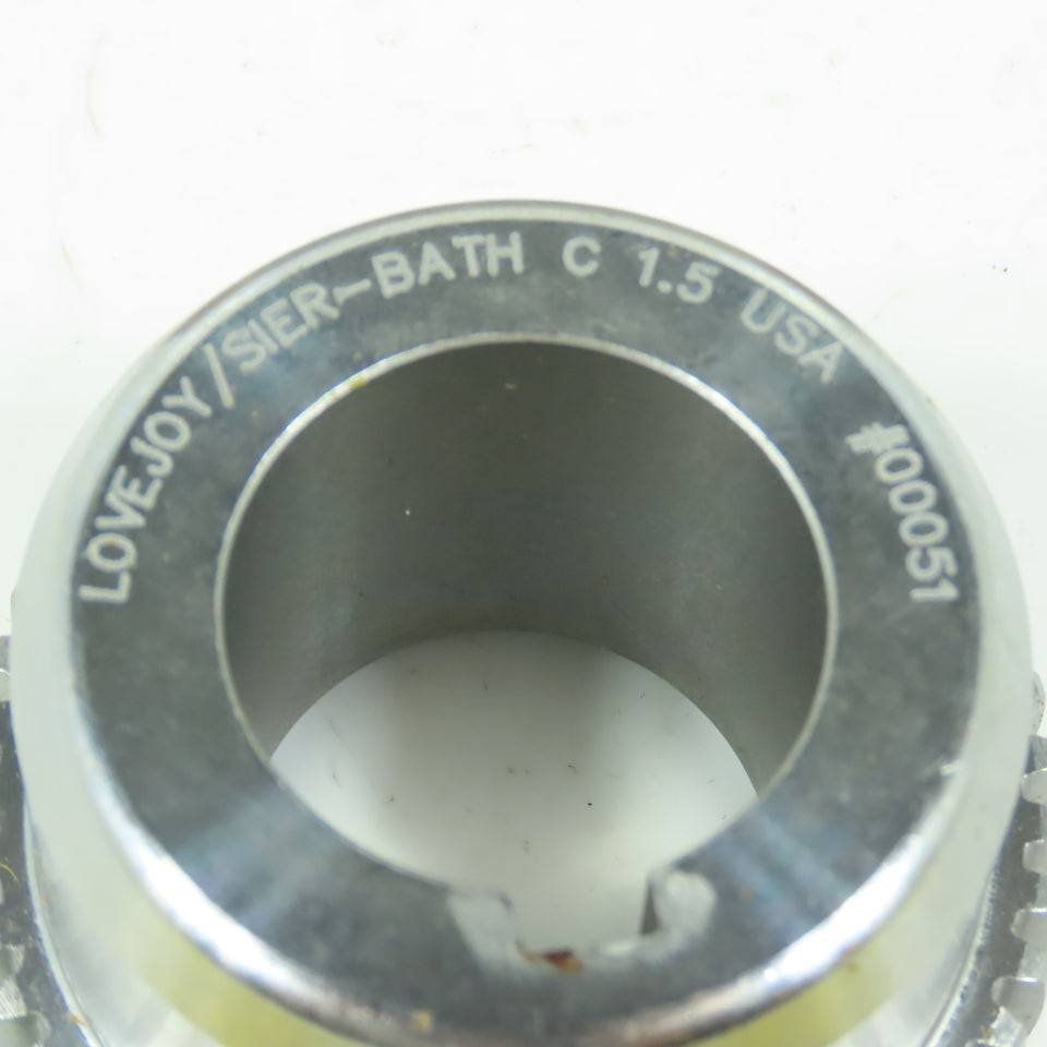 Lovejoy Sier-Bath 697904 C 1.5 Gear Type Coupling Hub 1-3/8" Bore 5/16x5 / 32kW