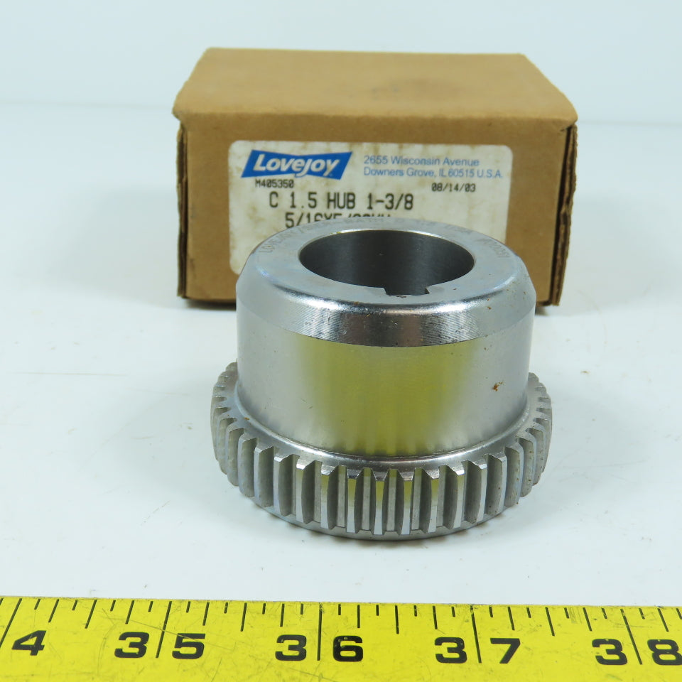 Lovejoy Sier-Bath 697904 C 1.5 Gear Type Coupling Hub 1-3/8" Bore 5/16x5 / 32kW
